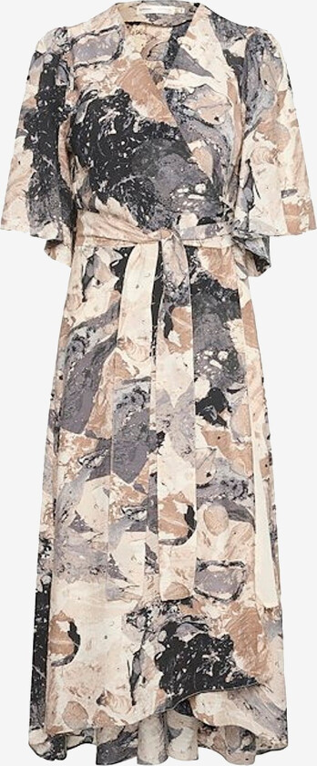 Omslagskjole ElitaIW Wrap Dress - Grå