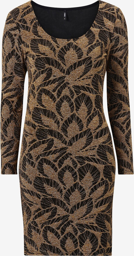 Kjole onlShiny L/S Glitter Dress - Svart