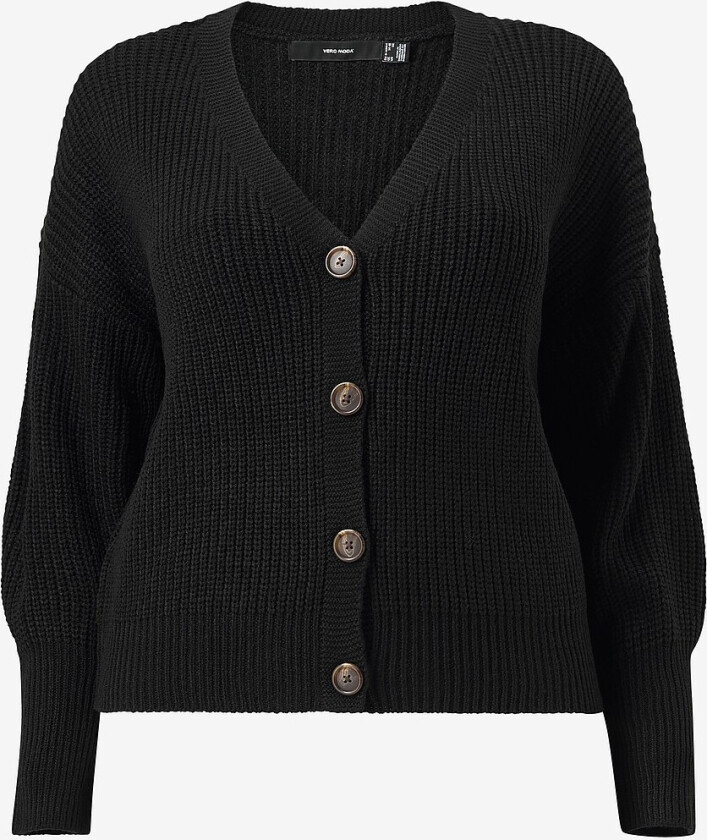 Kardigan vmLea LS V-neck Cuff Cardigan - Svart