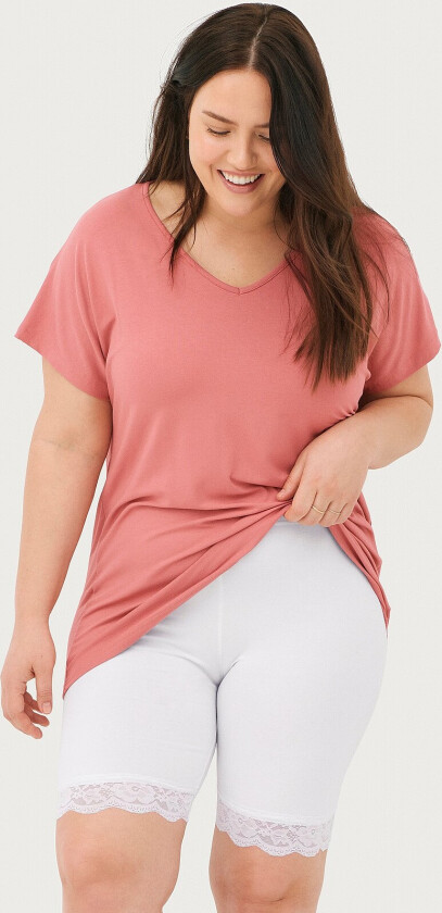 Sykkelshortser Oslo Biker Shorts With Lace - Hvit