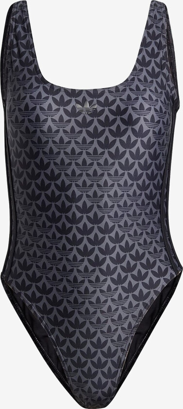 Badedrakt Originals Monogram 3-stripes Swimsuit - Svart