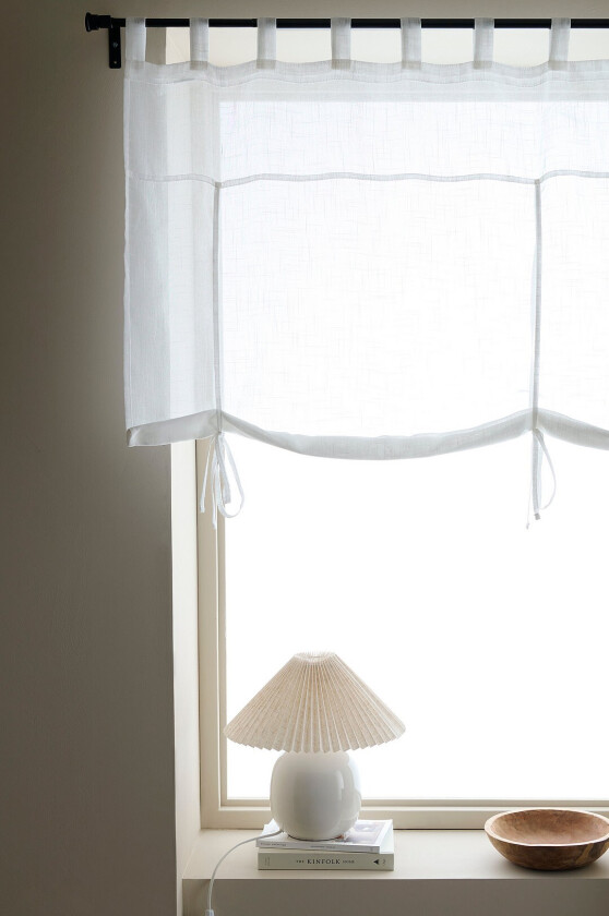 Roll up-gardin Lara - Hvit