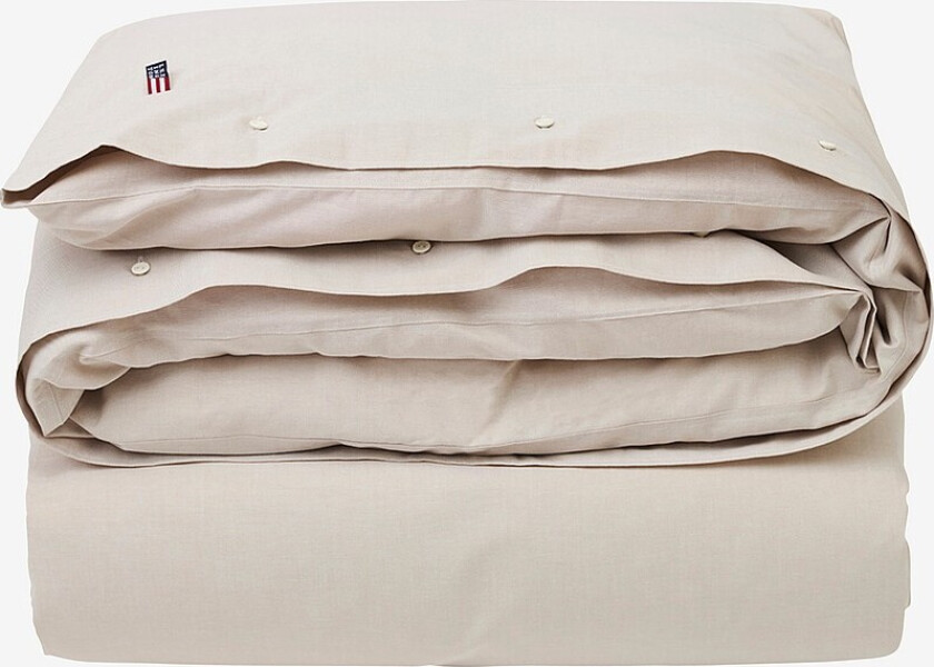 Dynetrekk Pin Point Cotton Duvet Cover - Beige