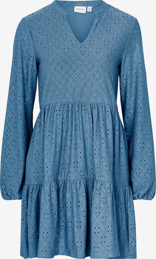 Kjole viKawa L/S Dress/SU - Blå