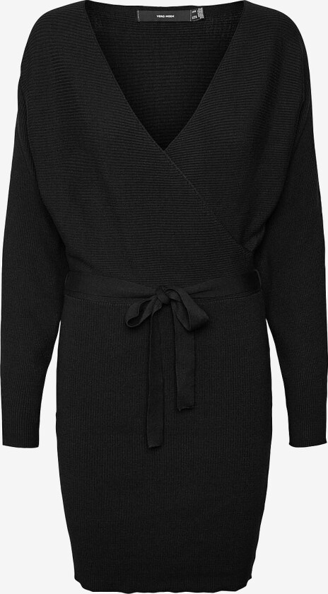 Kjole vmHollyrem LS V-Neck Dress - Svart
