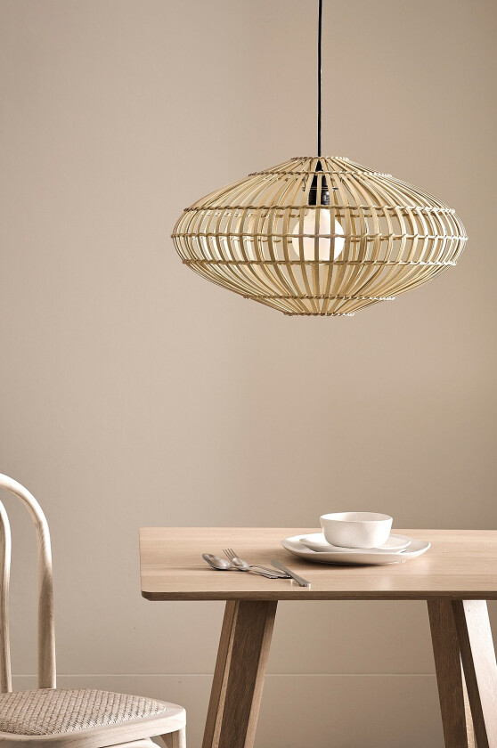 Taklampe Belize Ø 54 cm. - Natur