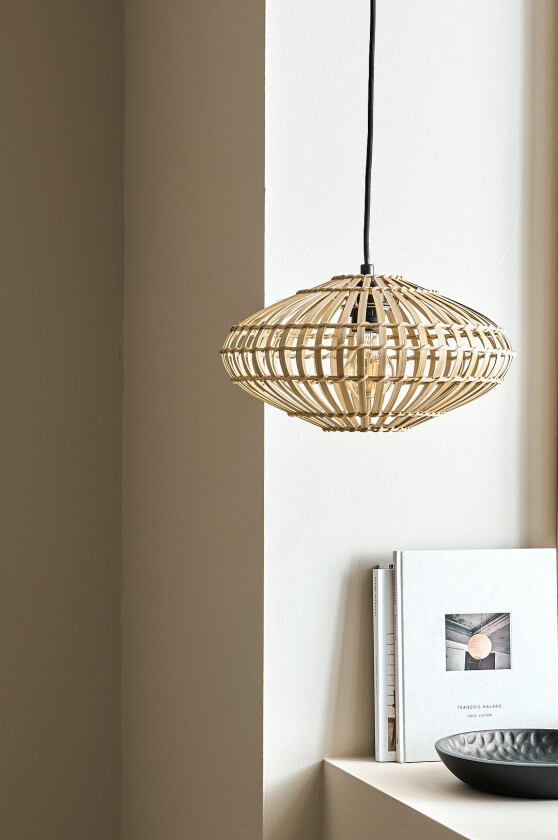 Taklampe Belize Ø 35 cm. - Natur