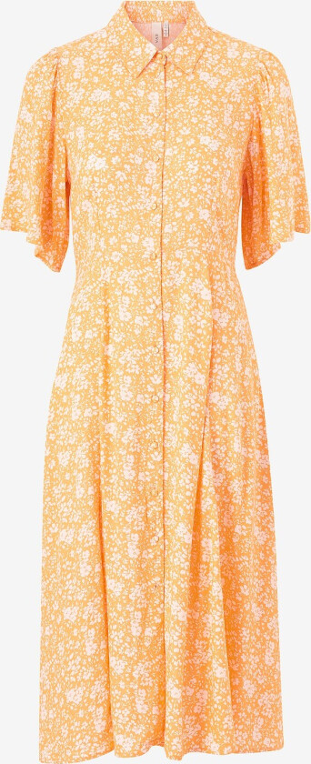 Skjortekjole yasStelli 2/4 Midi Shirt Dress - Orange