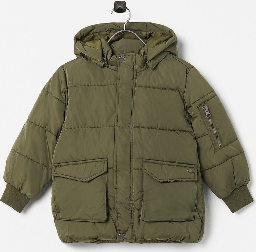 Jakke nmmMuso Puffer Jacket Camp - Grønn