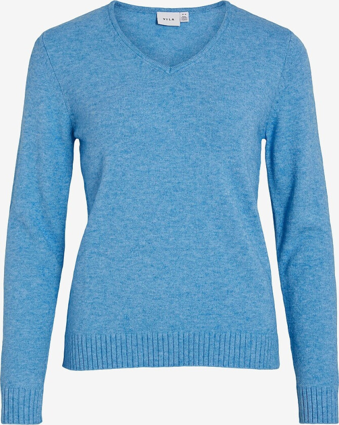 Genser viRil V-neck Knit Top - Blå