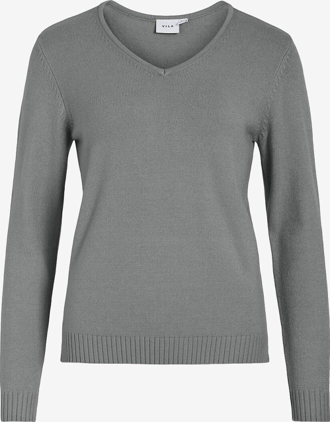 Genser viRil V-neck Knit Top - Grå