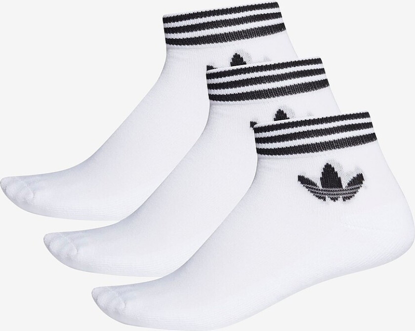 Sportssokker Trefoil Ankle Socks 3-pk - Hvit