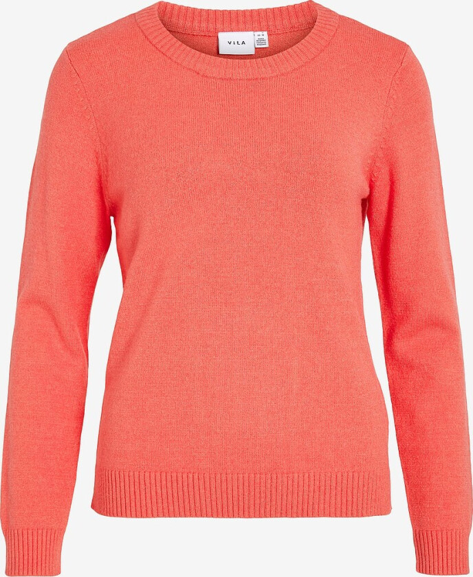 Pullover viRil L/s O-neck Knit Top - Rosa