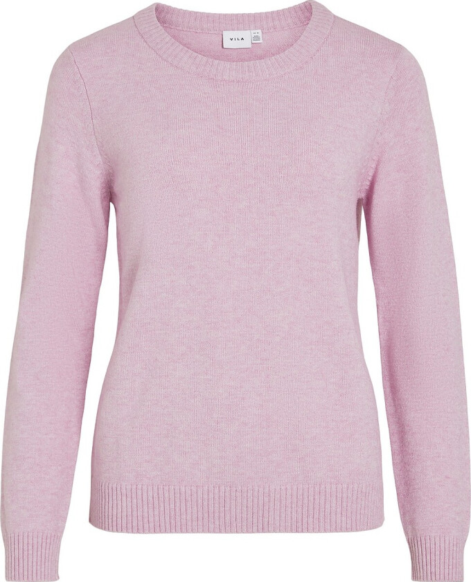 Pullover viRil L/s O-neck Knit Top - Rosa