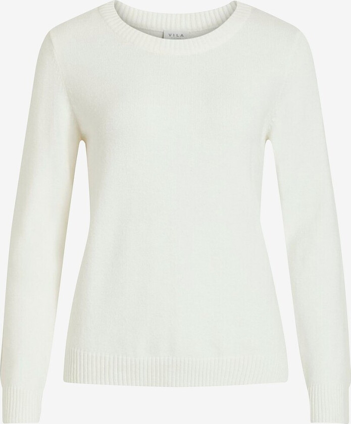 Pullover viRil L/s O-neck Knit Top - Hvit