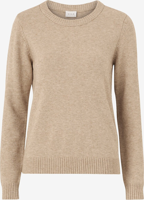 Pullover viRil L/s O-neck Knit Top - Brun