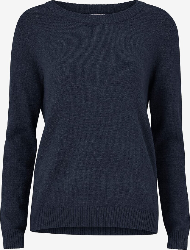 Pullover viRil L/s O-neck Knit Top - Blå