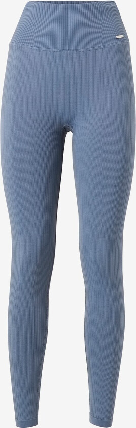 Ribbed Seamless Tights - Blå