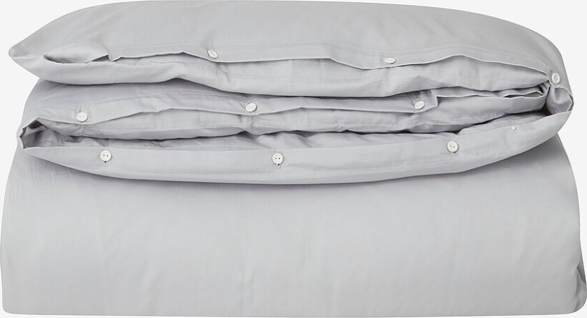 Dynetrekk Hotel Cotton Sateen Duvet Cover - Grå
