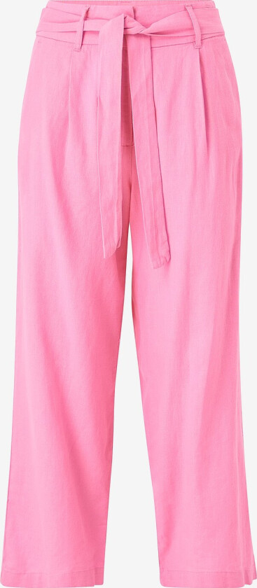 Bukser onlCaro HW Linen Blend Belt Culotte - Rosa