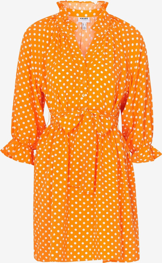 Kjole vmCornelia 3/4 V-neck Short Dress - Orange