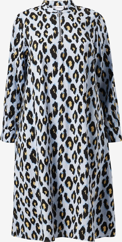 Kjole viDogma Zip L/S Midi Dress Curve - Blå