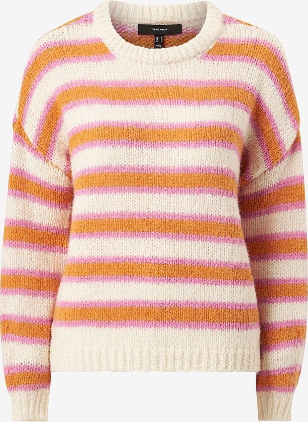 vmRhapsody Stripe O-neck Pullover G - Beige