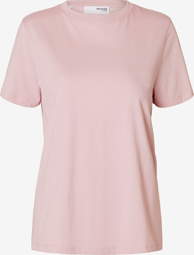 Topp slfMyessential SS O-neck Tee - Rosa