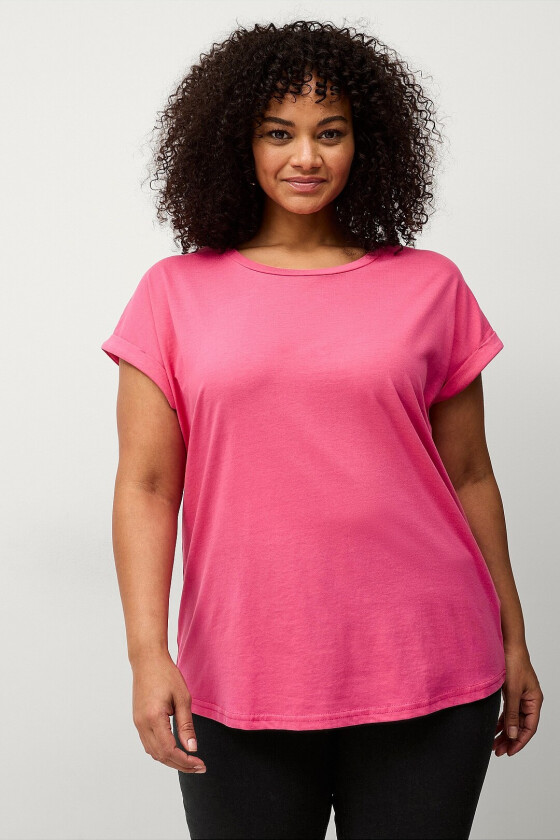 Topp mKatja S/S Loose Tee - Rosa