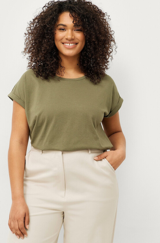 Topp mKatja S/S Loose Tee - Grønn