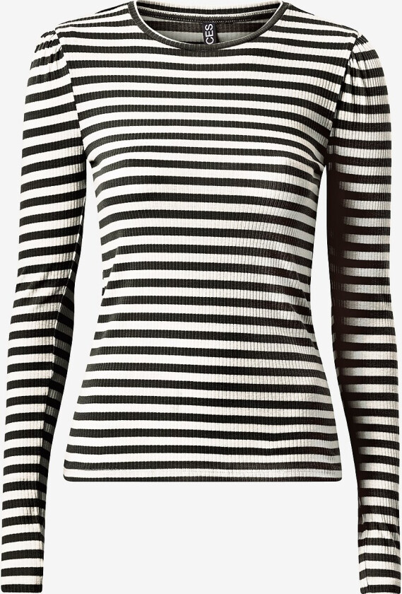 Topp pcRuka LS Puff Top - Svart