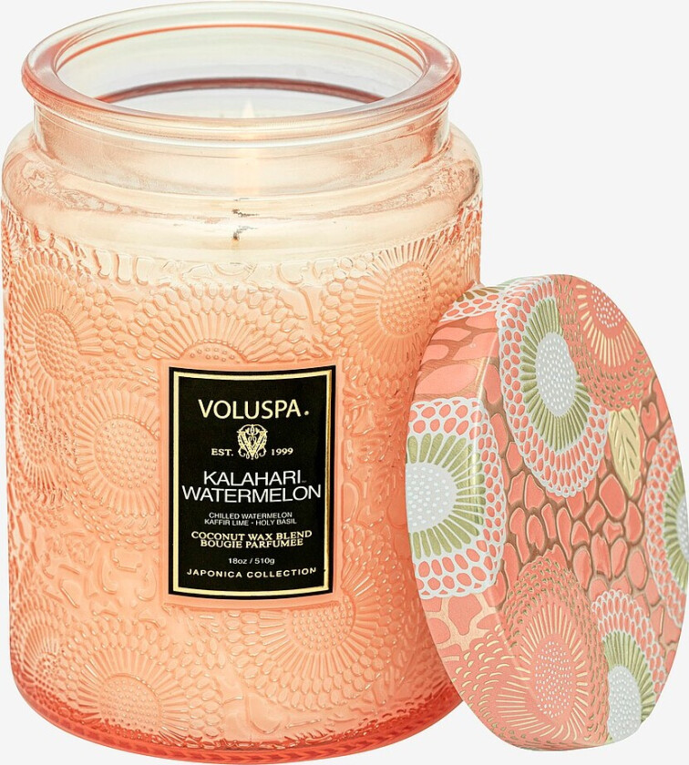 Kalahari Watermelon- Large Glass Jar Candle 100H