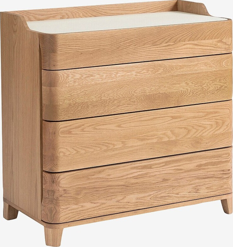 Kommode massiv eik Junius, design E. Gallina - Natur