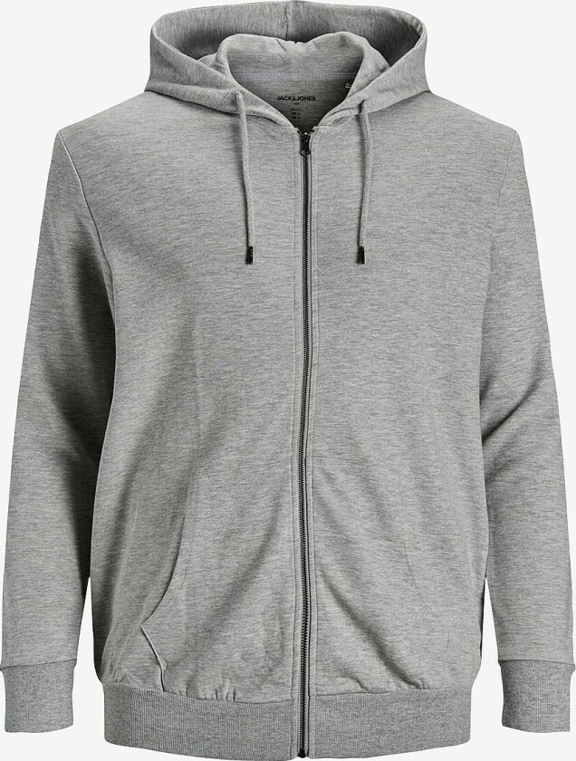 Hoodie jjeBasic Sweat Zip Hood Noos PS - Grå