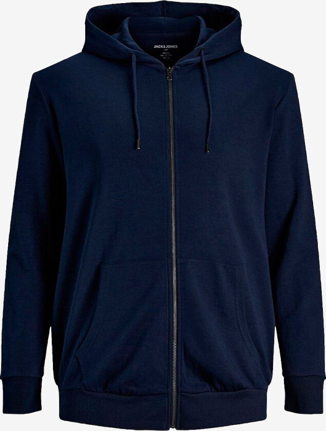 Hoodie jjeBasic Sweat Zip Hood Noos PS - Blå