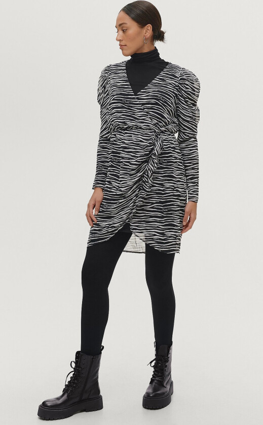 Kjole vmZoe L/S Wrap Dress - Svart