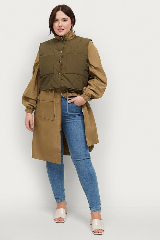 Kåpe med vest mUrban L/S 2in1 Coat - Beige