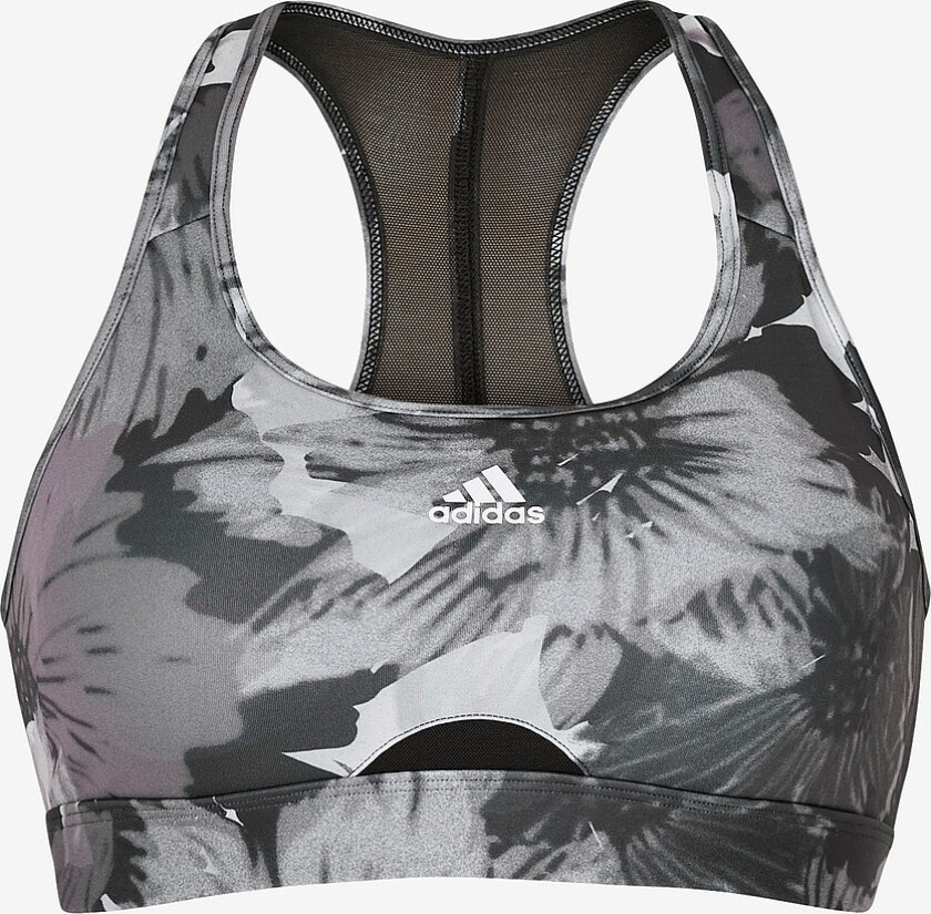 Sports-BH Powerreact Training Medium-support Allover Print Bra - Svart
