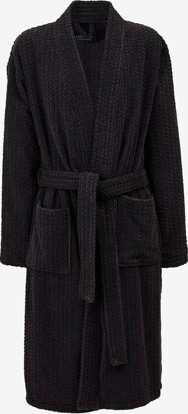 Morgenkåpe Unisex Cotton/Lyocell Structured Robe - Grå