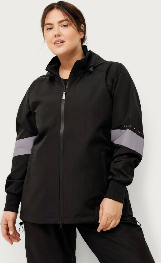 Regnjakke aKlara Reflex L/S Rainjacket - Svart