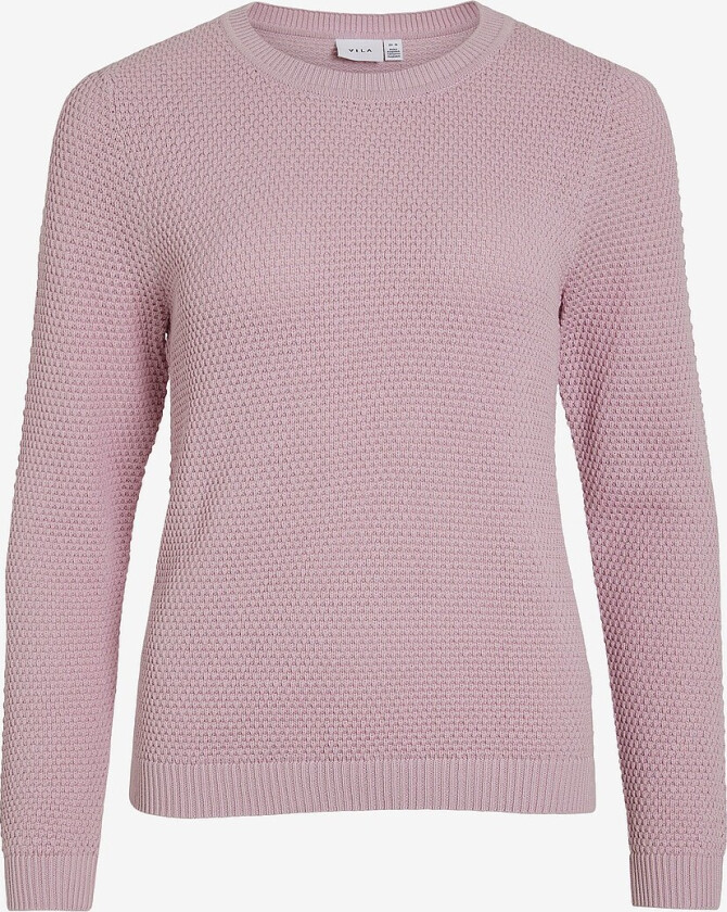 Genser viDalo O-neck L/S Knit Top - Rosa