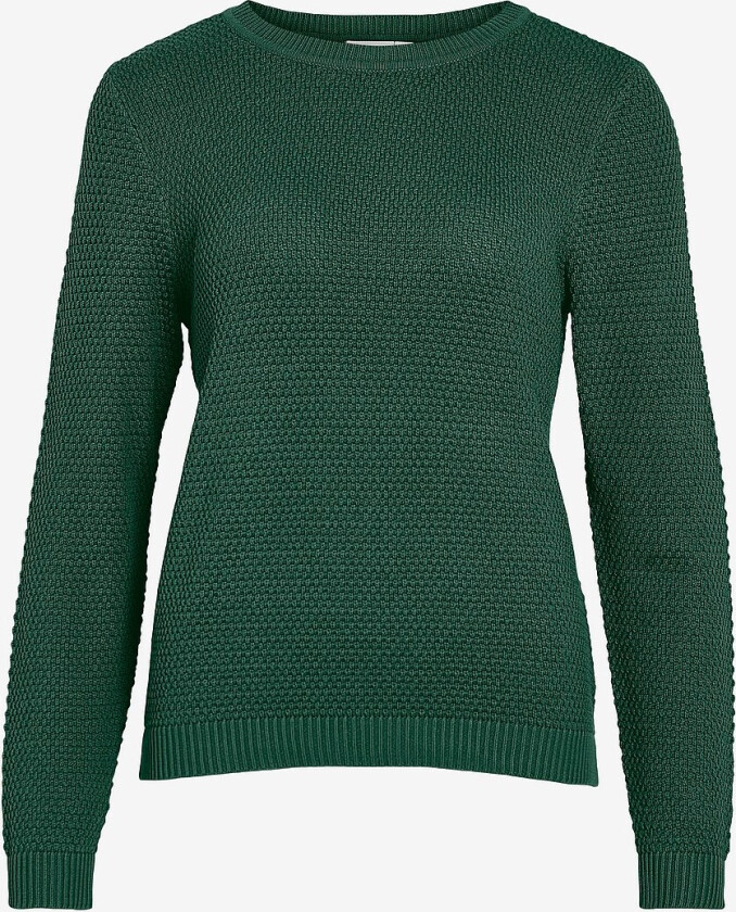 Genser viDalo O-neck L/S Knit Top - Grønn
