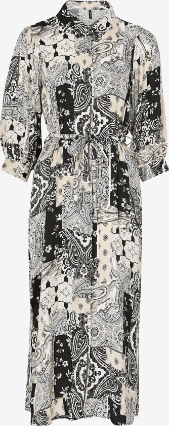 Kjole vmGigi 3/4 Calf Shirt Dress Wvn GA - Grå