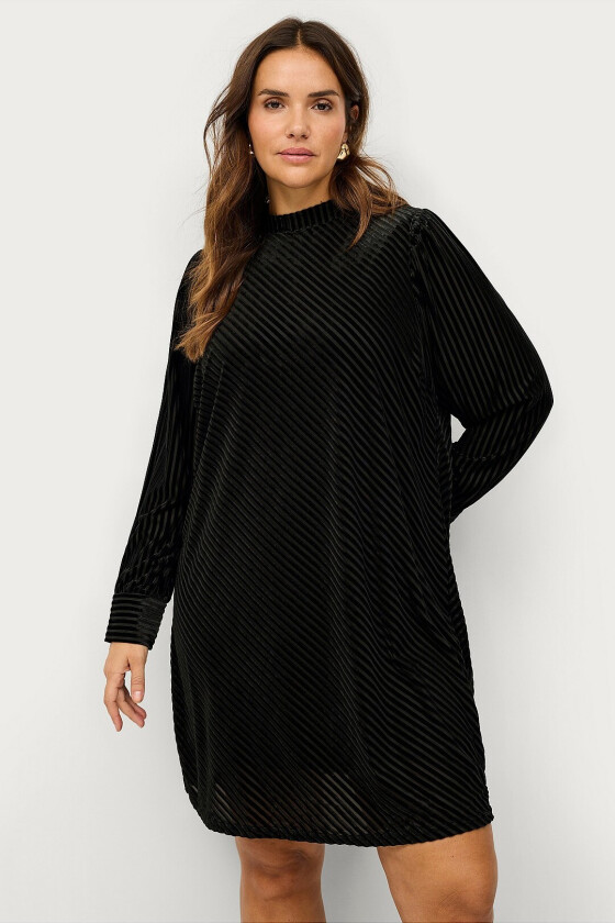 Kjole mLora L/S Abk Dress - Svart
