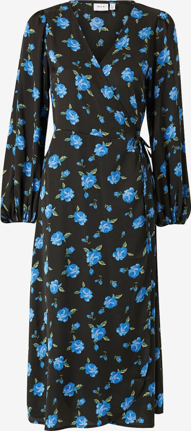 Omslagskjole viSasha Mya L/S Wrap Dress - Svart