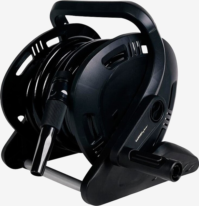 Bilde av Slangetrommel + Hageslang 15m - Svart