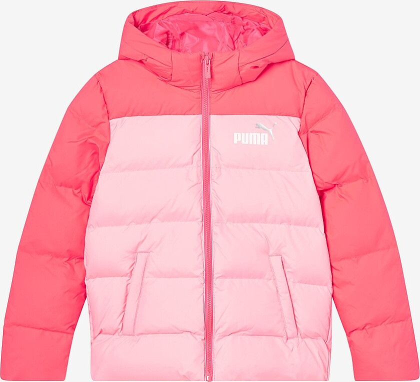 Jakke Colourblock Polyball Hooded Jacket - Orange