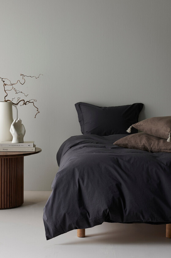 Sengesett Juliette i økologisk bomull, 2 eller 3 deler - Grå