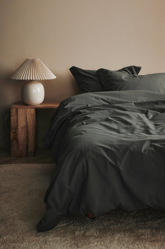 Sengesett Juliette i økologisk bomull, 2 eller 3 deler - Grønn