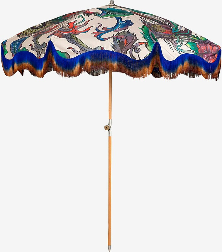 Strandparasoll Traditional blend - Hvit